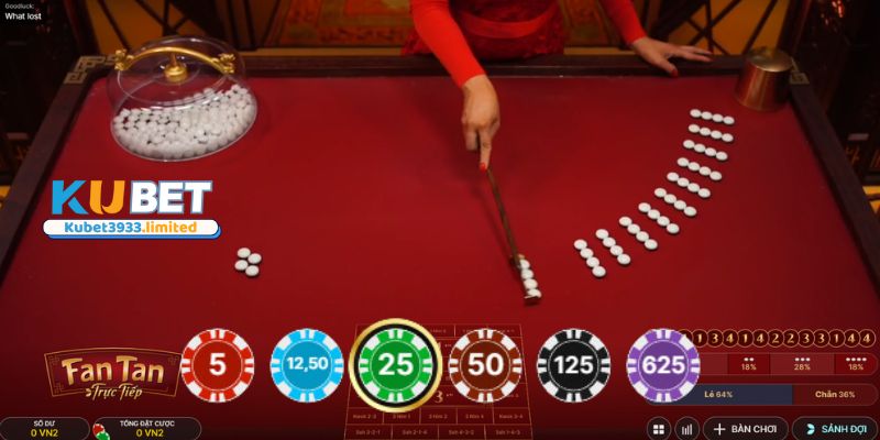 Mệnh giá Phỉnh được quy định trong FanTan tại Casino Kubet