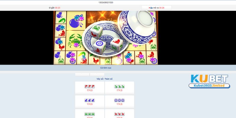 Phòng cược game bầu cua tại Kubet